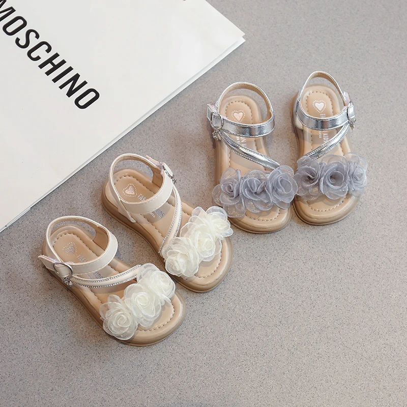 凉鞋公主鞋子潮款夏季新款小香风夏款儿童女宝露趾儿童凉鞋