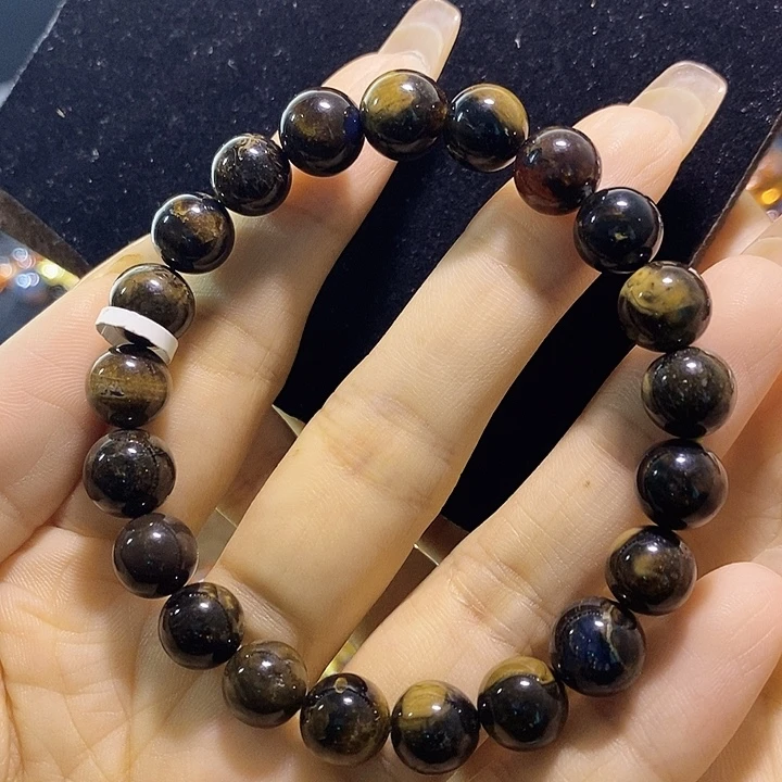 琥珀未镶嵌珠宝奇石根珀手串9