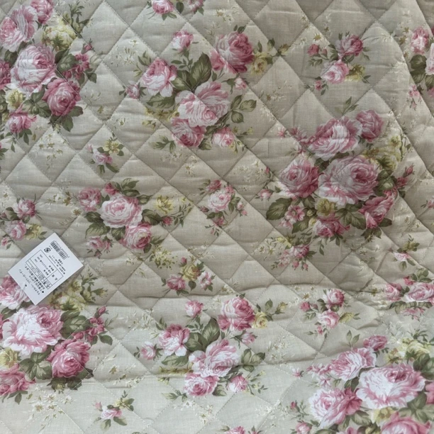 约90x180 复古抹茶绿碎花全棉沙发垫 发一个