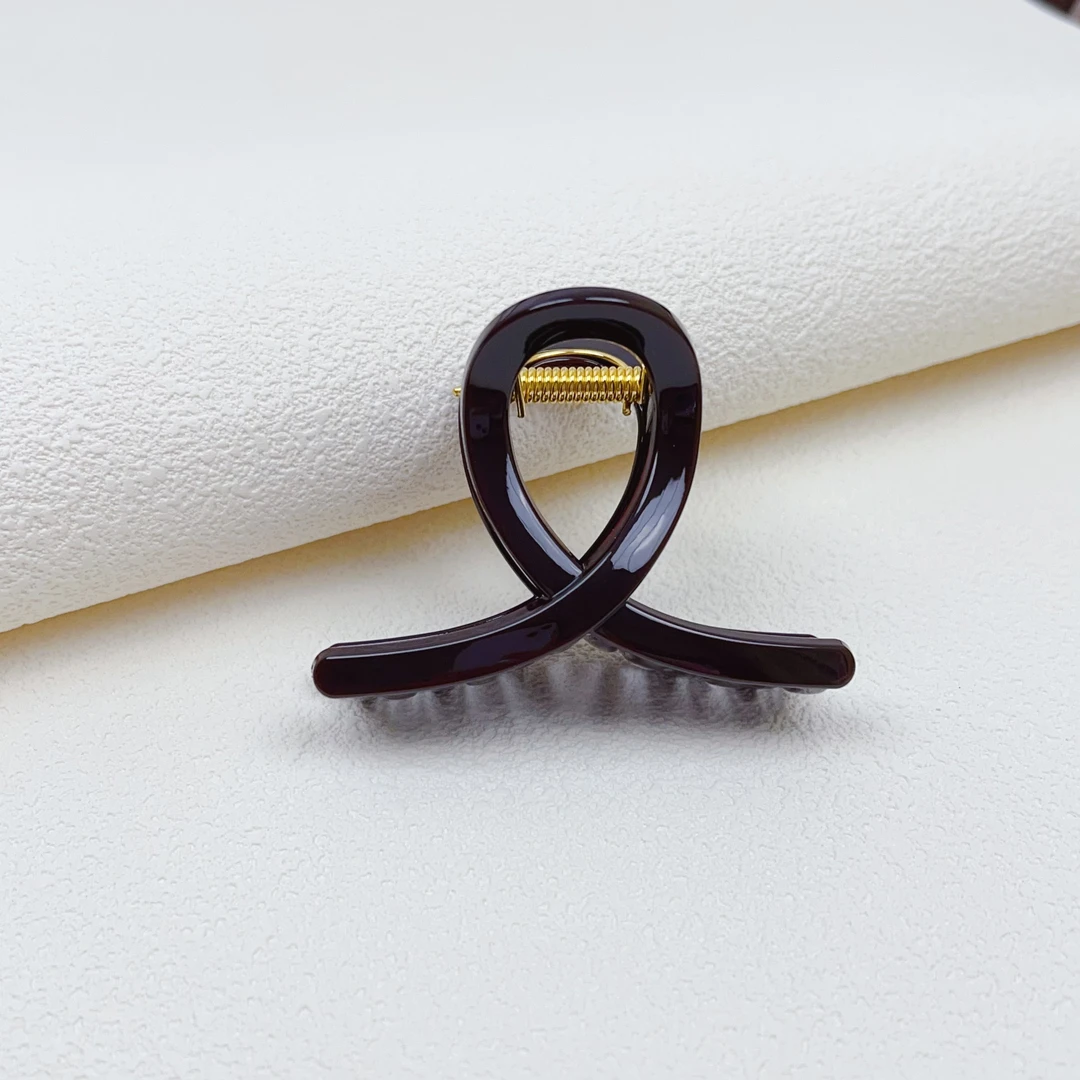 韩系简约百搭发夹女高级感后脑勺盘发抓夹半扎发抓鲨鱼夹A929