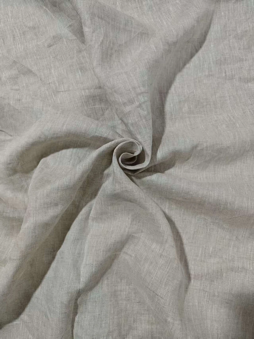 雨露亚麻面料麻本色经典服装用料开剪不支持七天退换货成品衣服