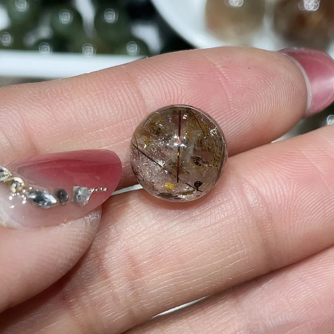 水晶单珠（要求打孔不退不换）未镶嵌江*鱼