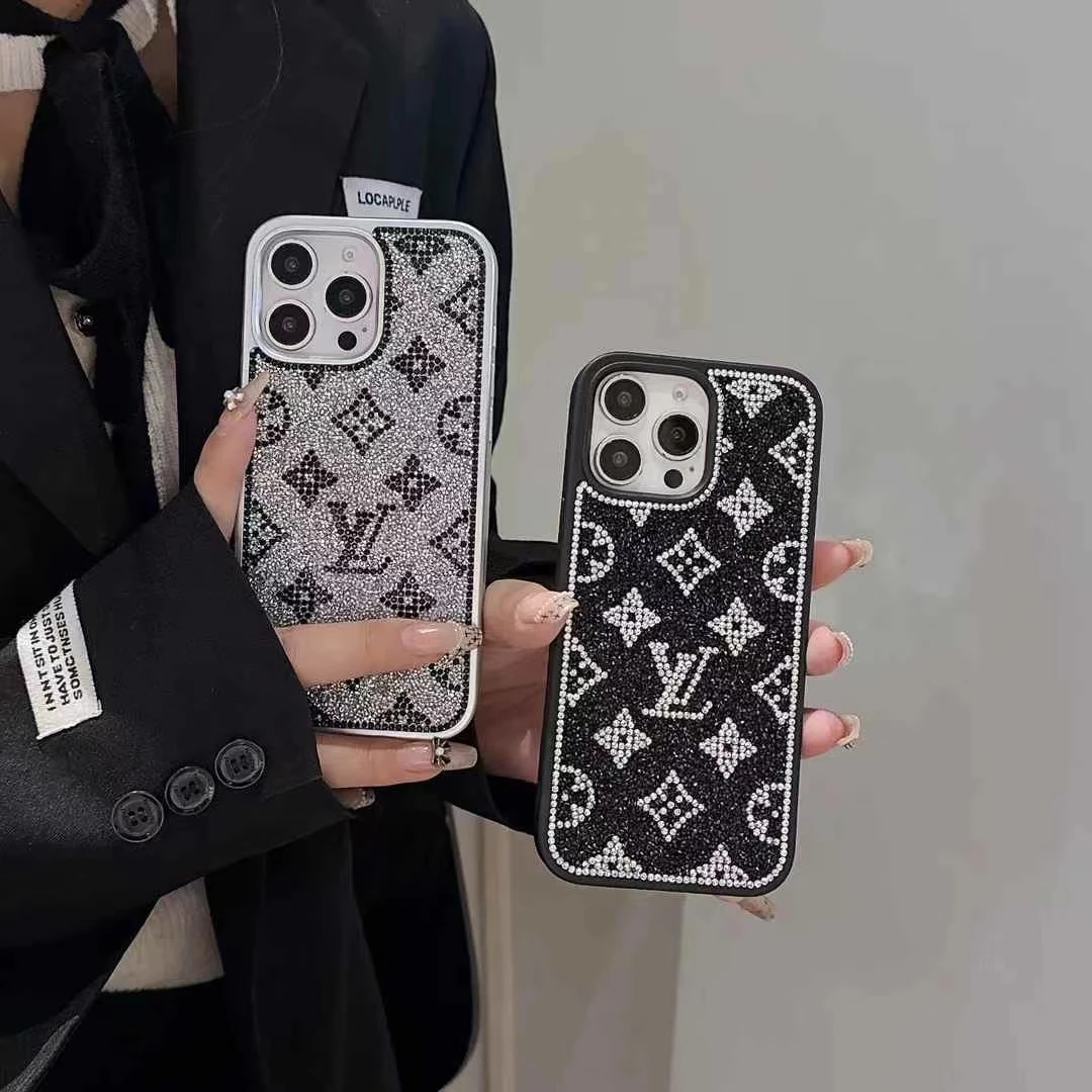 【驴家老花满钻】高定轻奢手机壳高级感适用苹果16promax/iPhone15