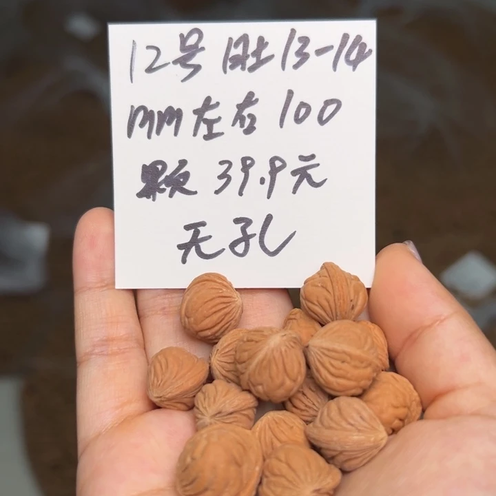 木质类雕刻料13-14 100颗