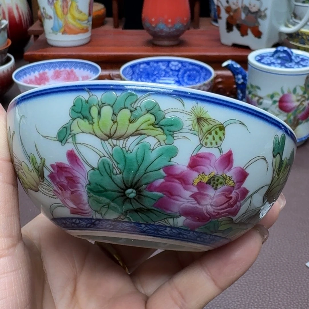 瓷片景德镇仿古手工制作精品展示