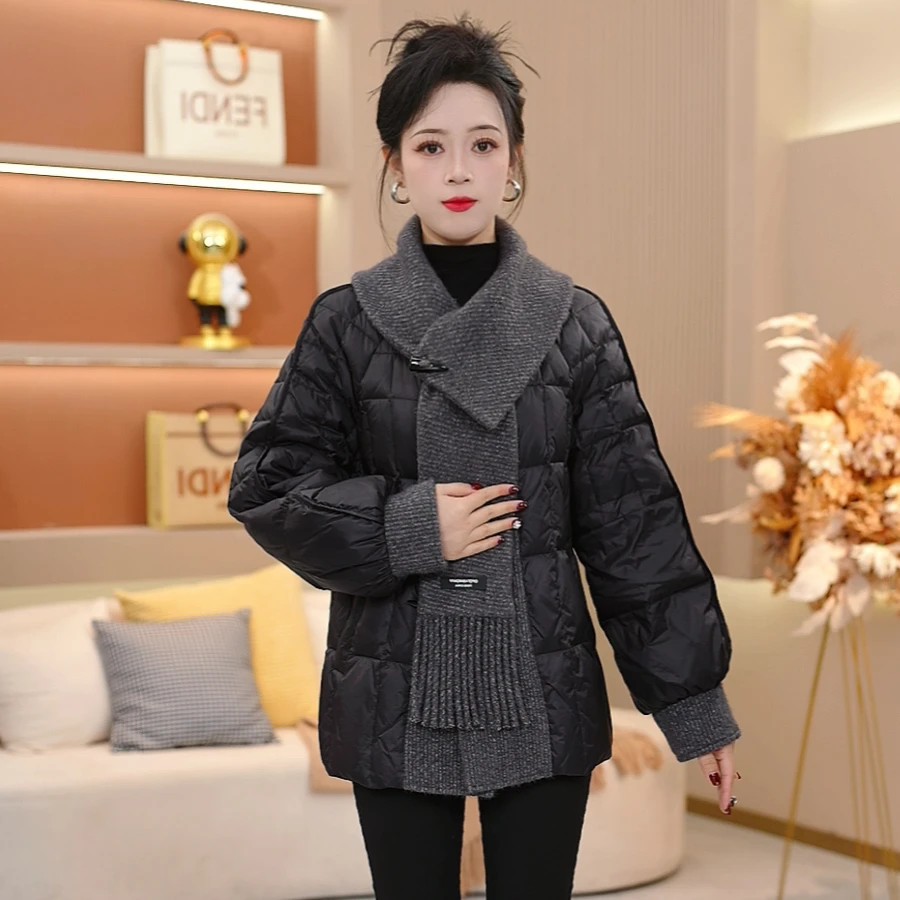 洋气立领女士保暖羽绒服新款新中式宽松加厚2025年冬季SJYF3039