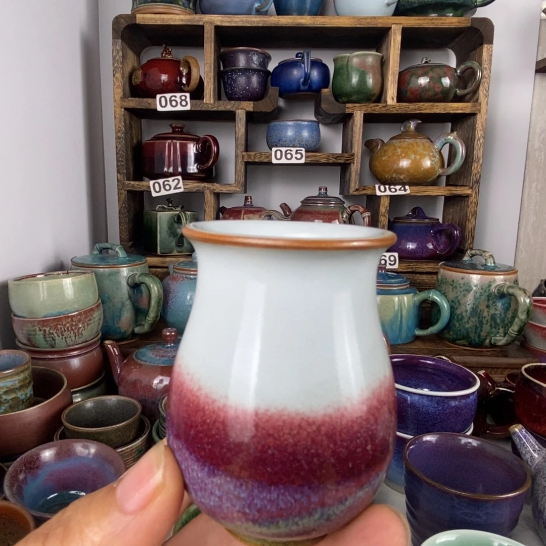 中国神后钧瓷茶具瑕疵处理
