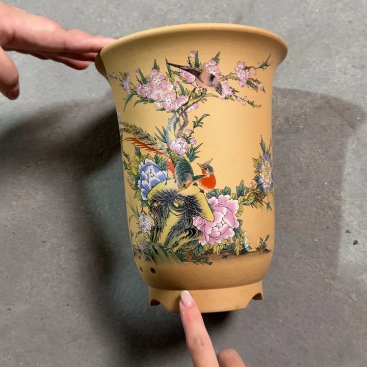 紫砂紫砂花盆破损补发高度22口径17单只