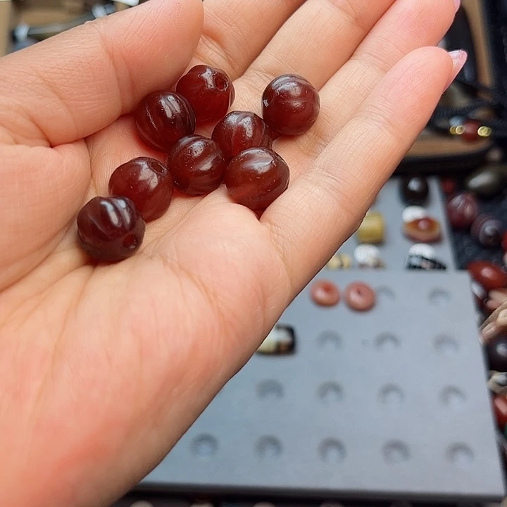 玛瑙/玉髓未镶嵌珠宝半成品浅*