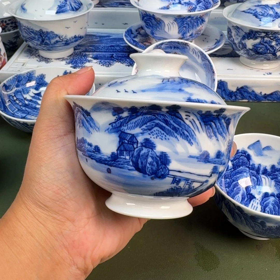 景德镇纯手绘茶具圆圆232