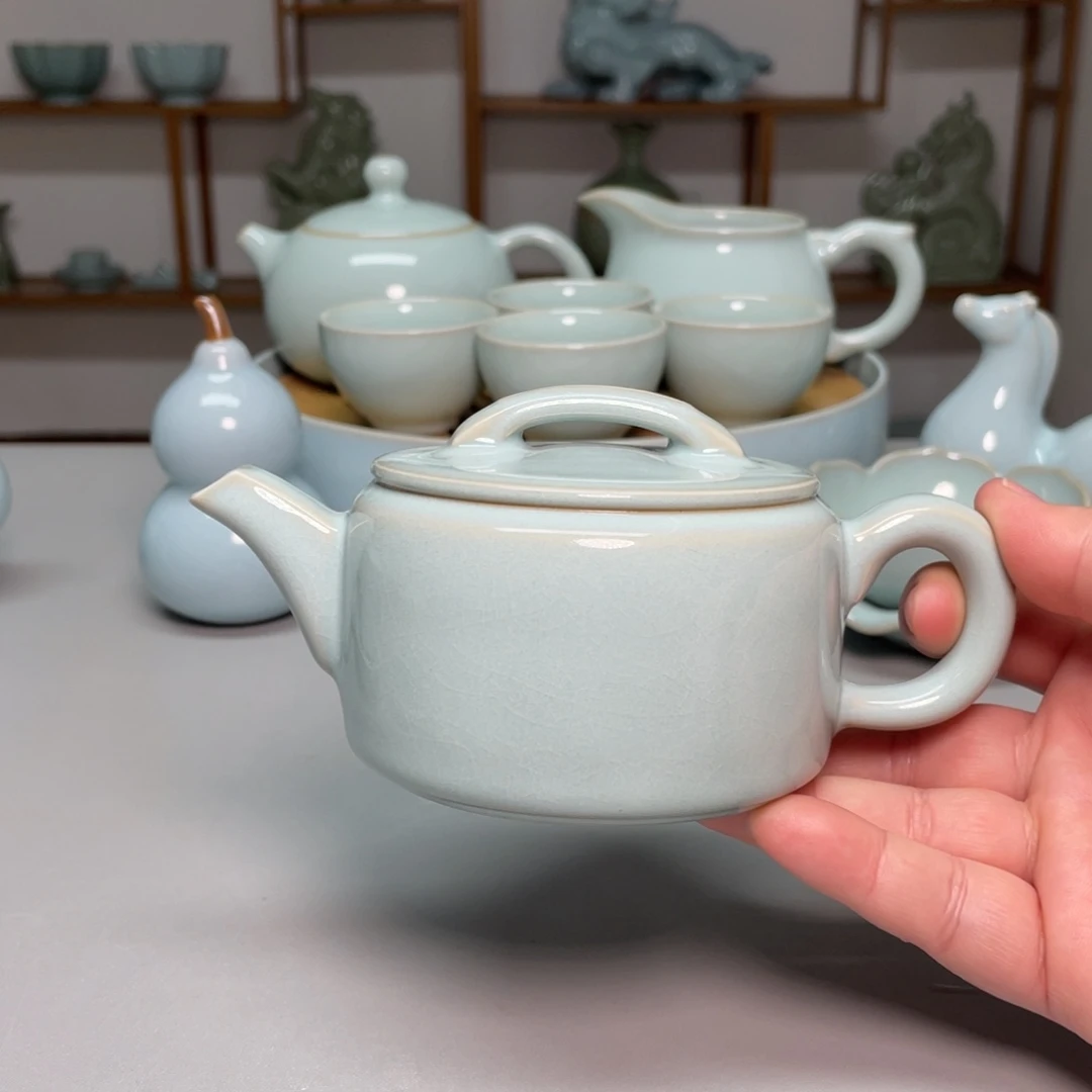 瓷赵琳老师汉瓦壶带礼盒