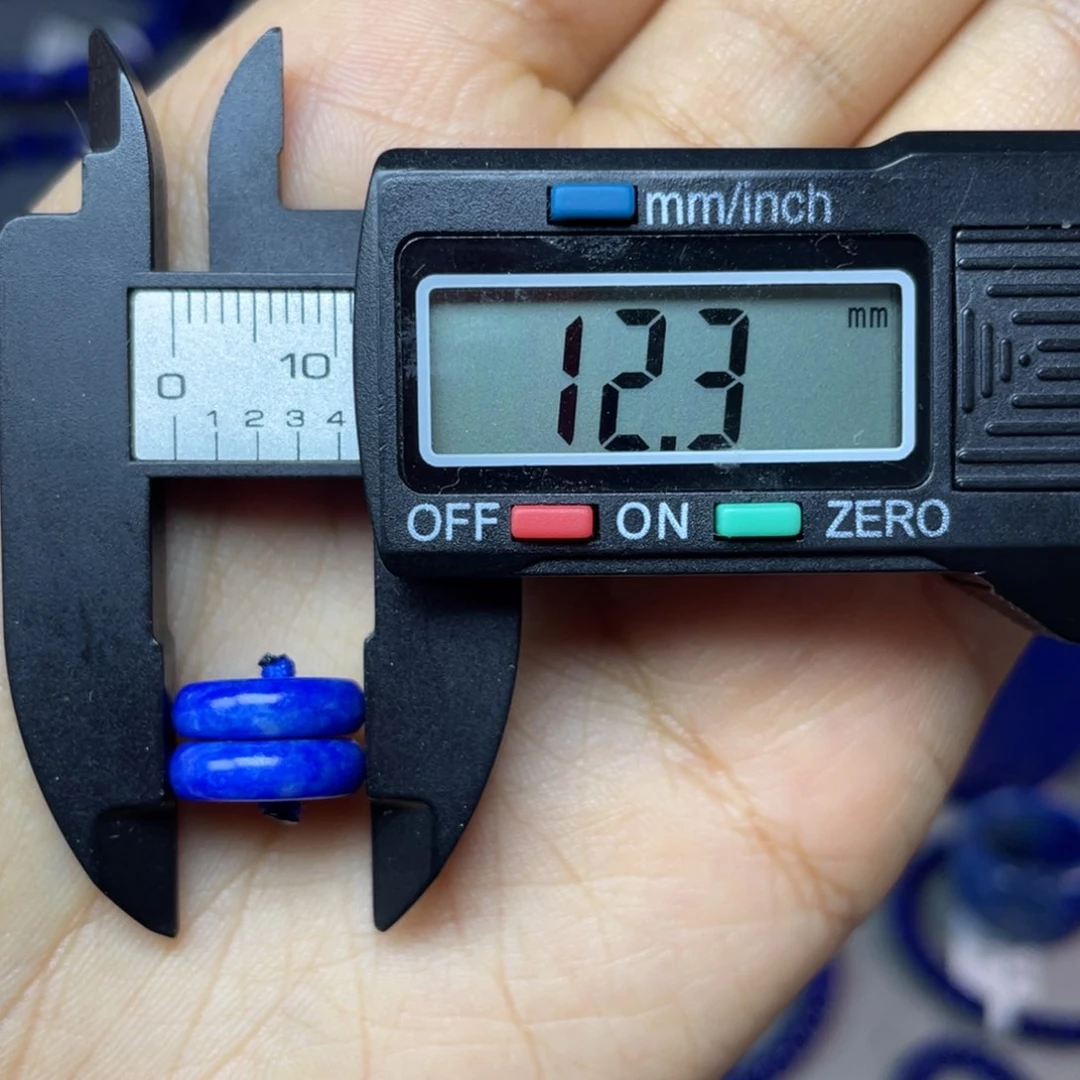 A***易青金石未镶嵌12mm隔片配饰