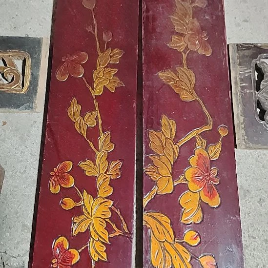 月***响香榧木手工人物木雕花板