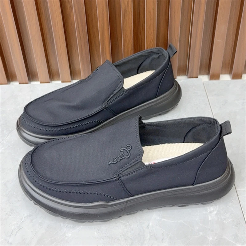 新款老北京布鞋时尚轻便男士休闲单鞋中老年爸爸鞋软底防滑一脚蹬