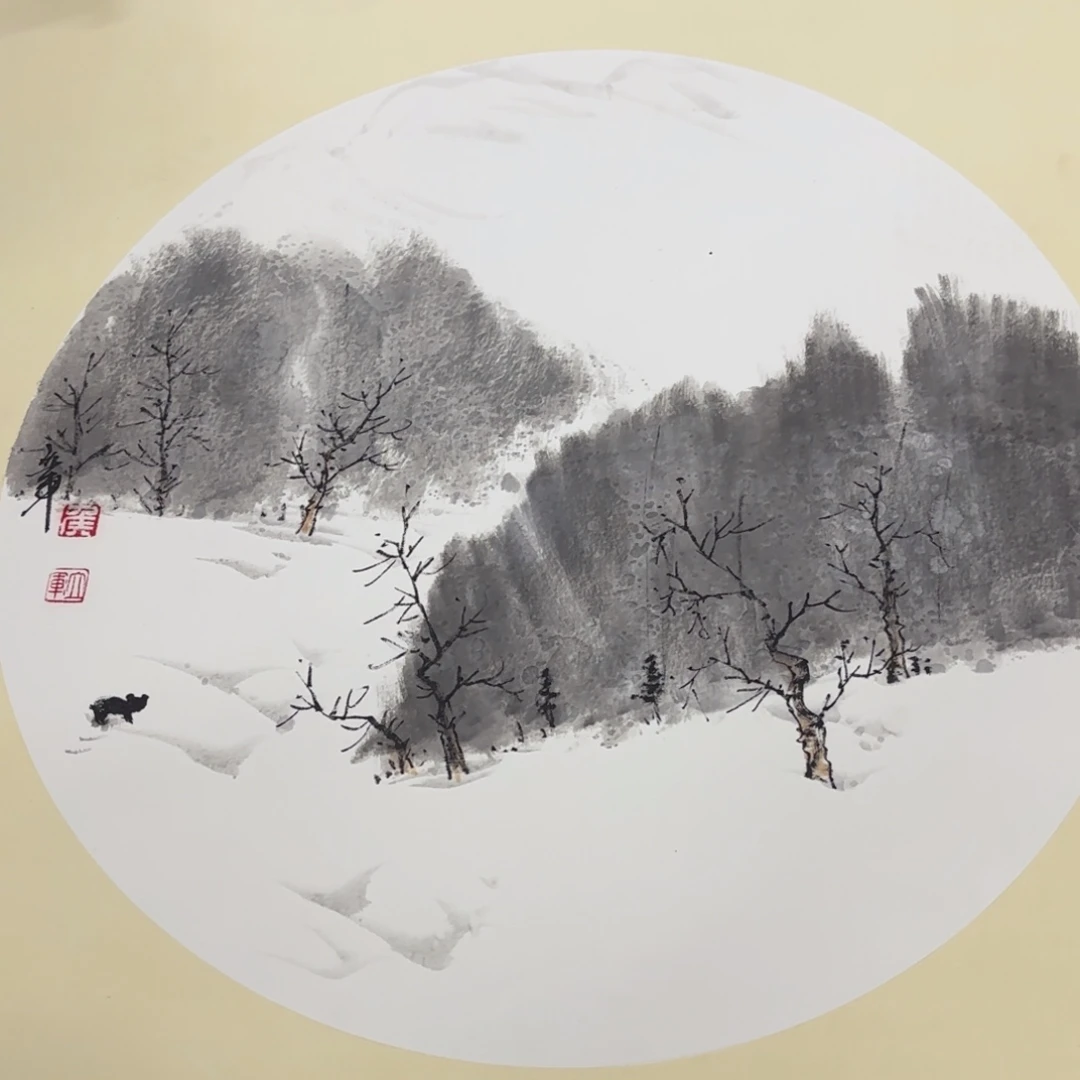 国画50-50卡纸作品艺
