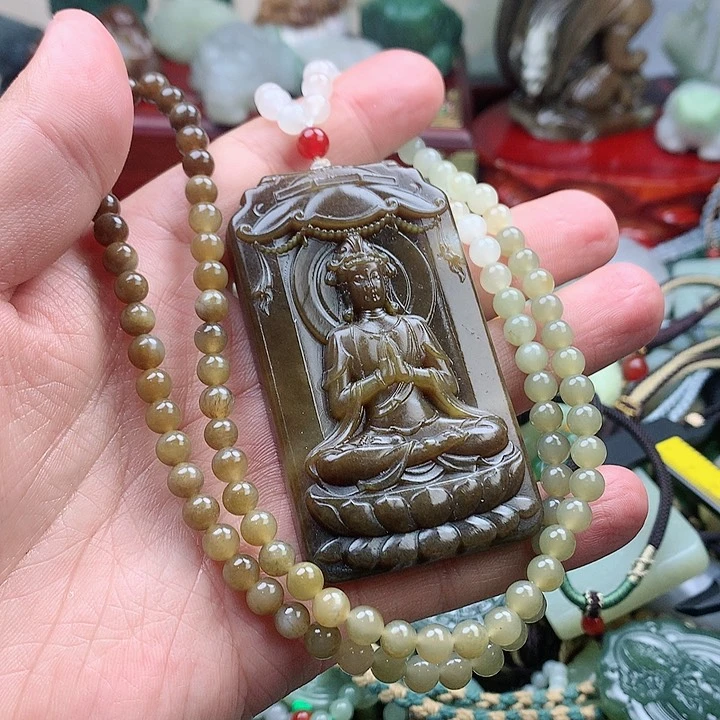 未镶嵌和田玉挂件四**安