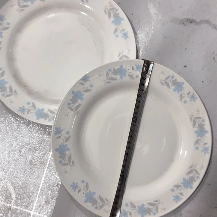 瓷片磁州窑老式盘子一对