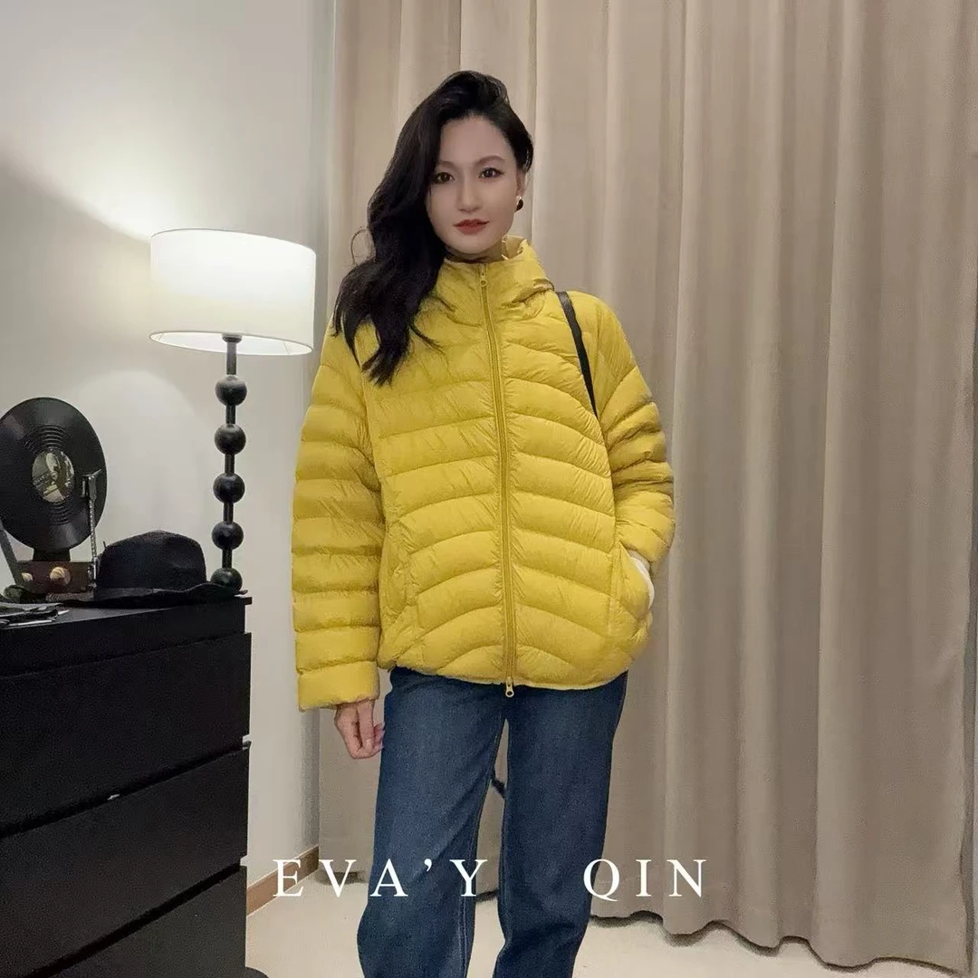 Eva‘Y丨“排骨羽绒”90鸭绒极简温暖锁温系列短款面包羽绒服