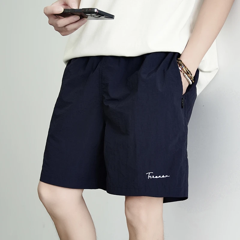 YUYA羽鸭 男士夏季短裤运动四分裤宽松直筒五分裤男裤子夏天短裤