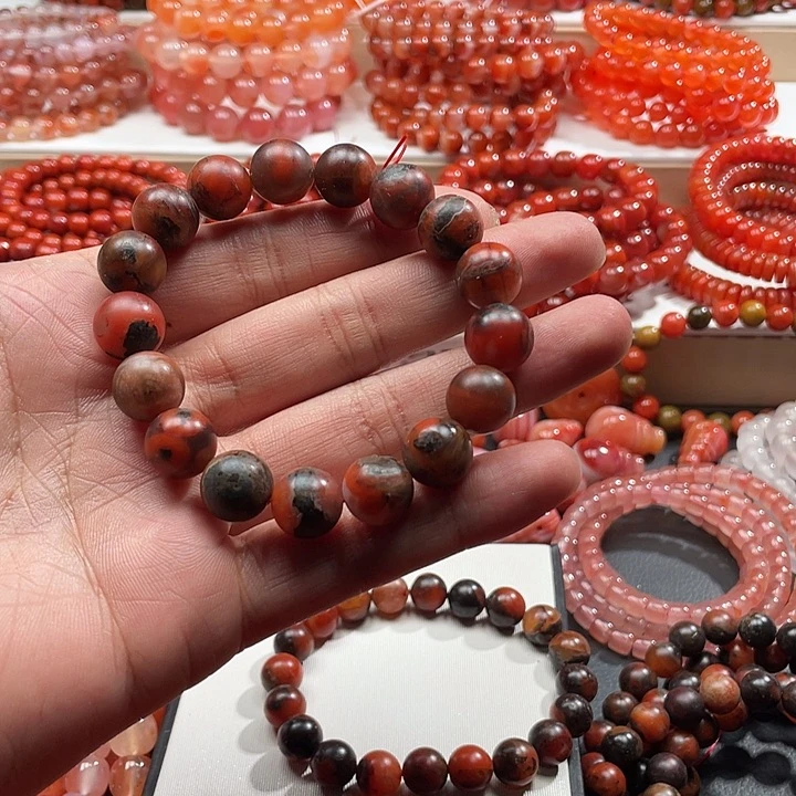 南红玛瑙未镶嵌手链