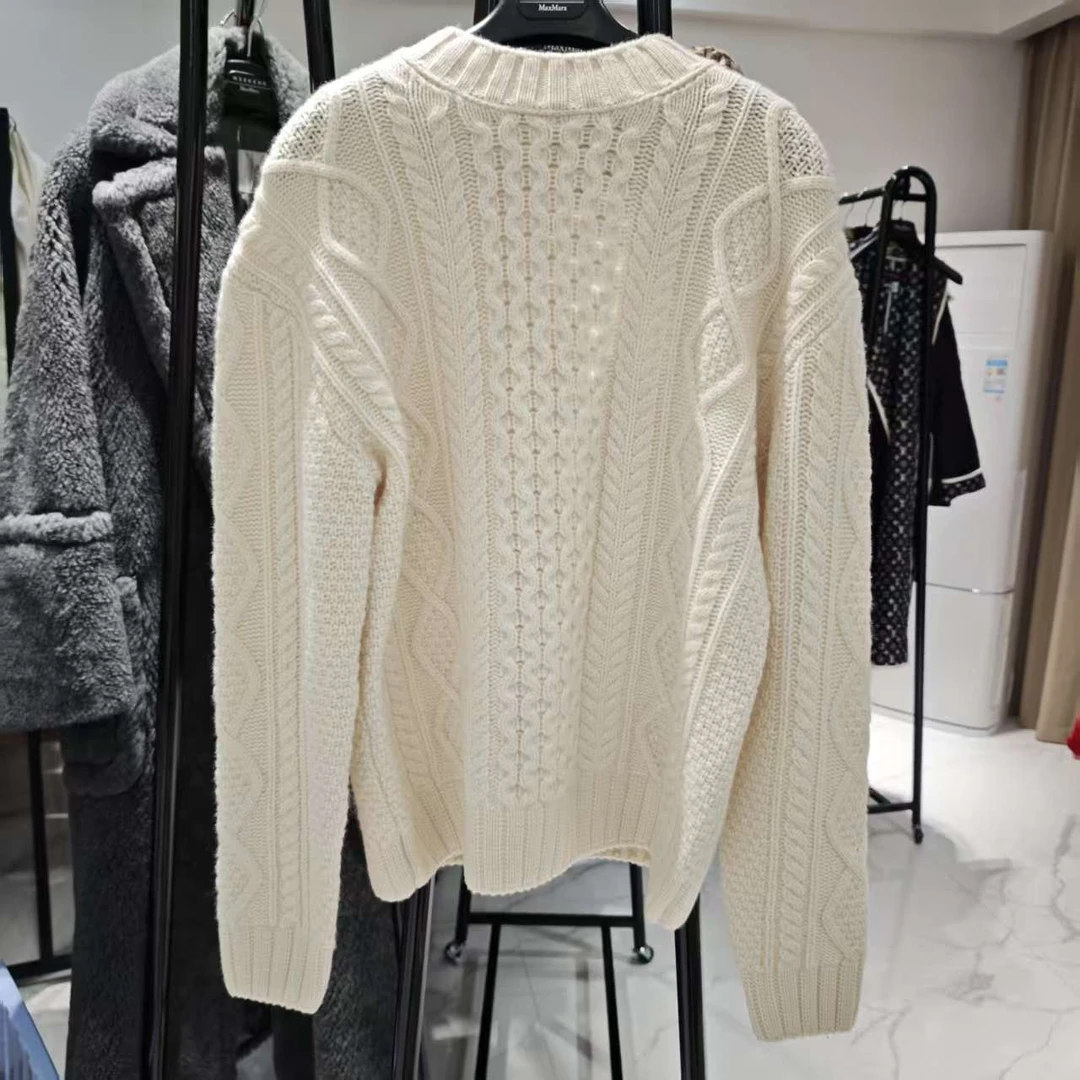 全新未使用  【国现】AGNONA 男士皇家山羊绒毛衣