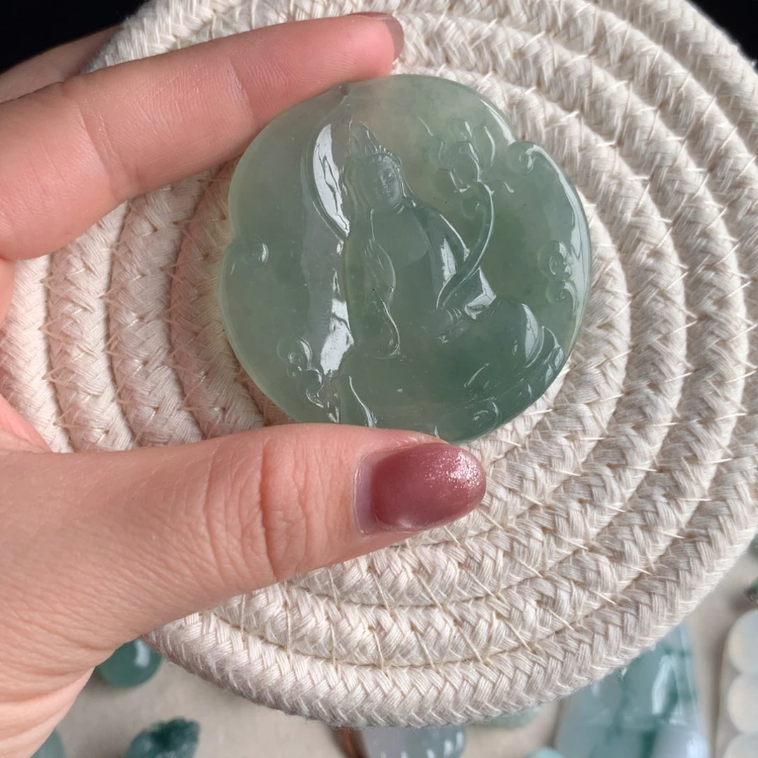翡翠未镶嵌吊坠(不含链)翡翠