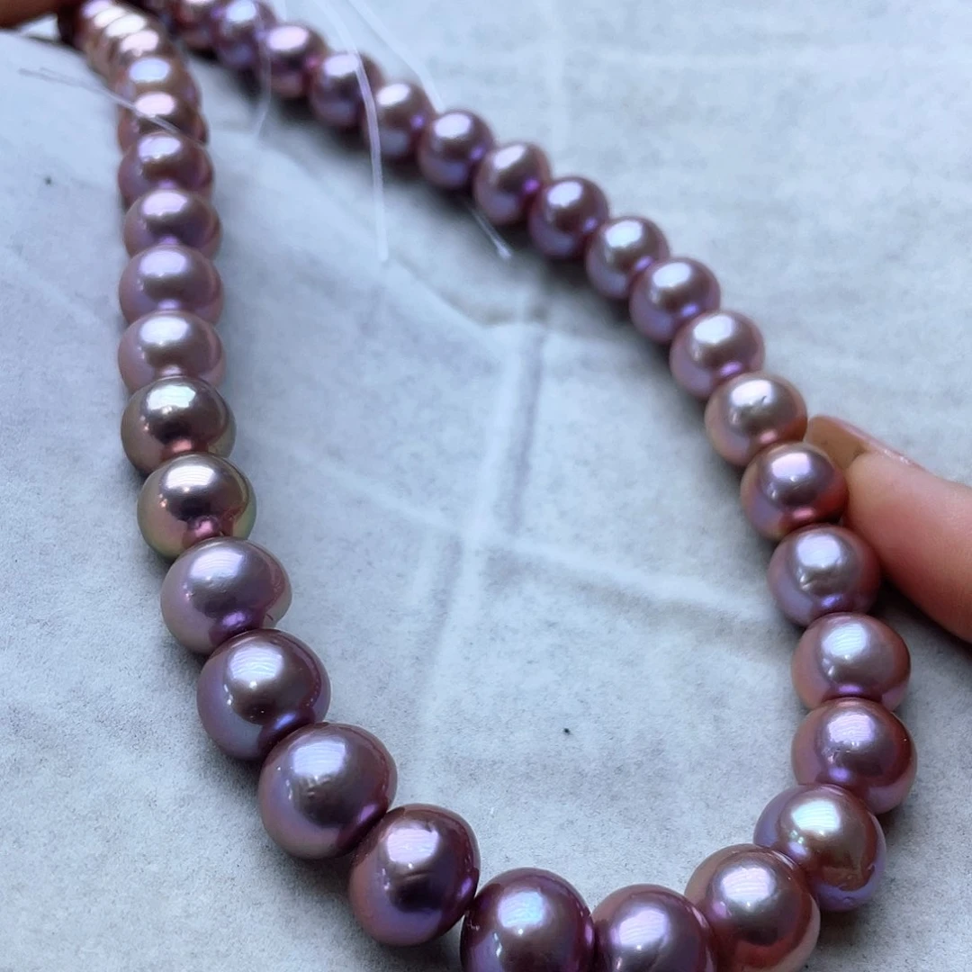 淡水珍珠颈饰18K金镶嵌