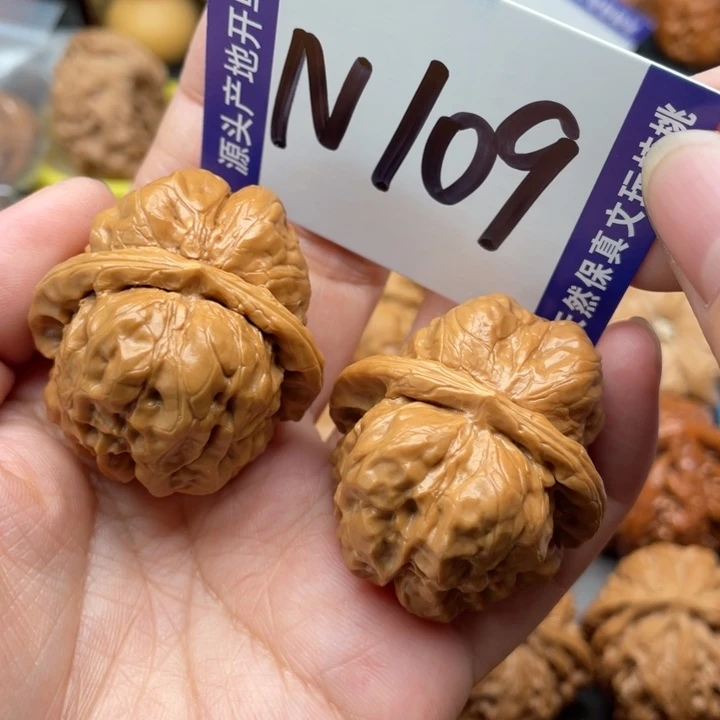 文玩核桃把件蛙蛙37尺