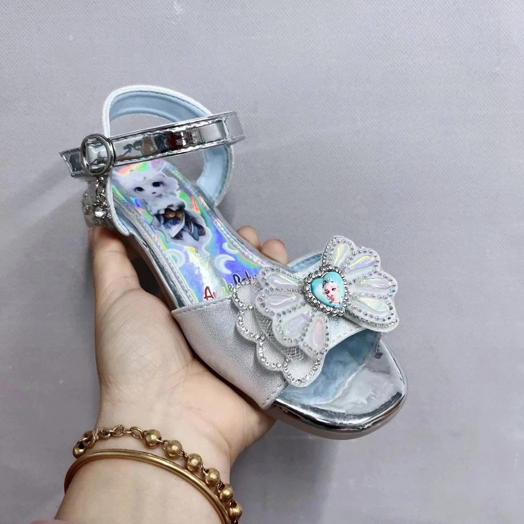 女宝中大童夏季新款休闲凉鞋公主凉鞋8066（北中架）