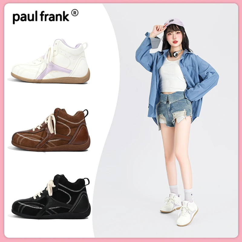 大嘴猴女鞋高帮德训鞋2025新款秋冬巨好看的鞋子百搭厚底增高板鞋