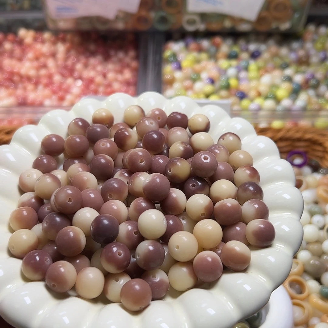 白玉菩提吊坠微瑕卡12紫苹果130颗