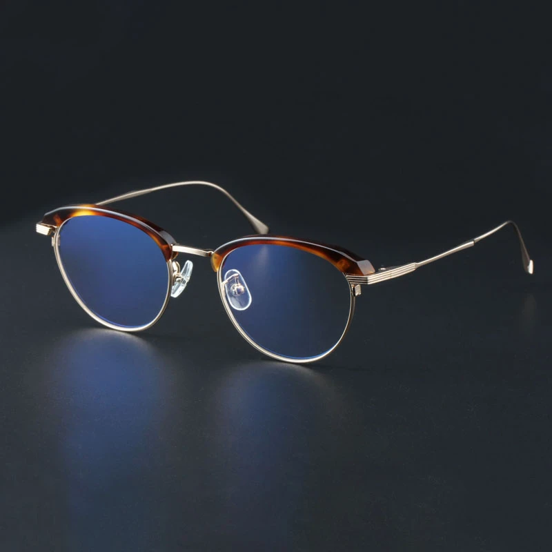 复古文艺眼镜手工 男女通用 板材加钛全框 近视光学近视框   0601