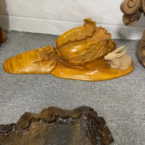 阿***弟金丝楠百财摆件家居