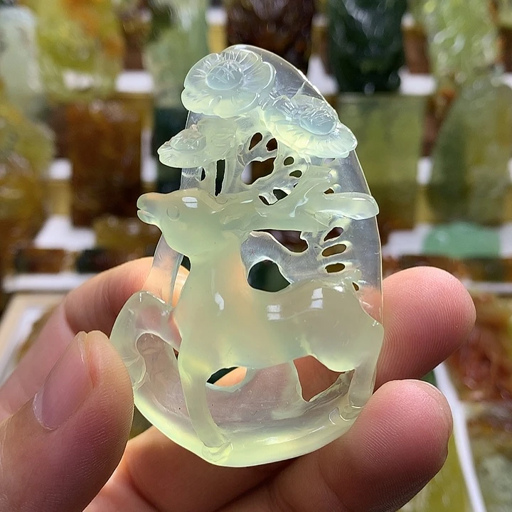 蛇纹石玉未镶嵌珠宝半成品