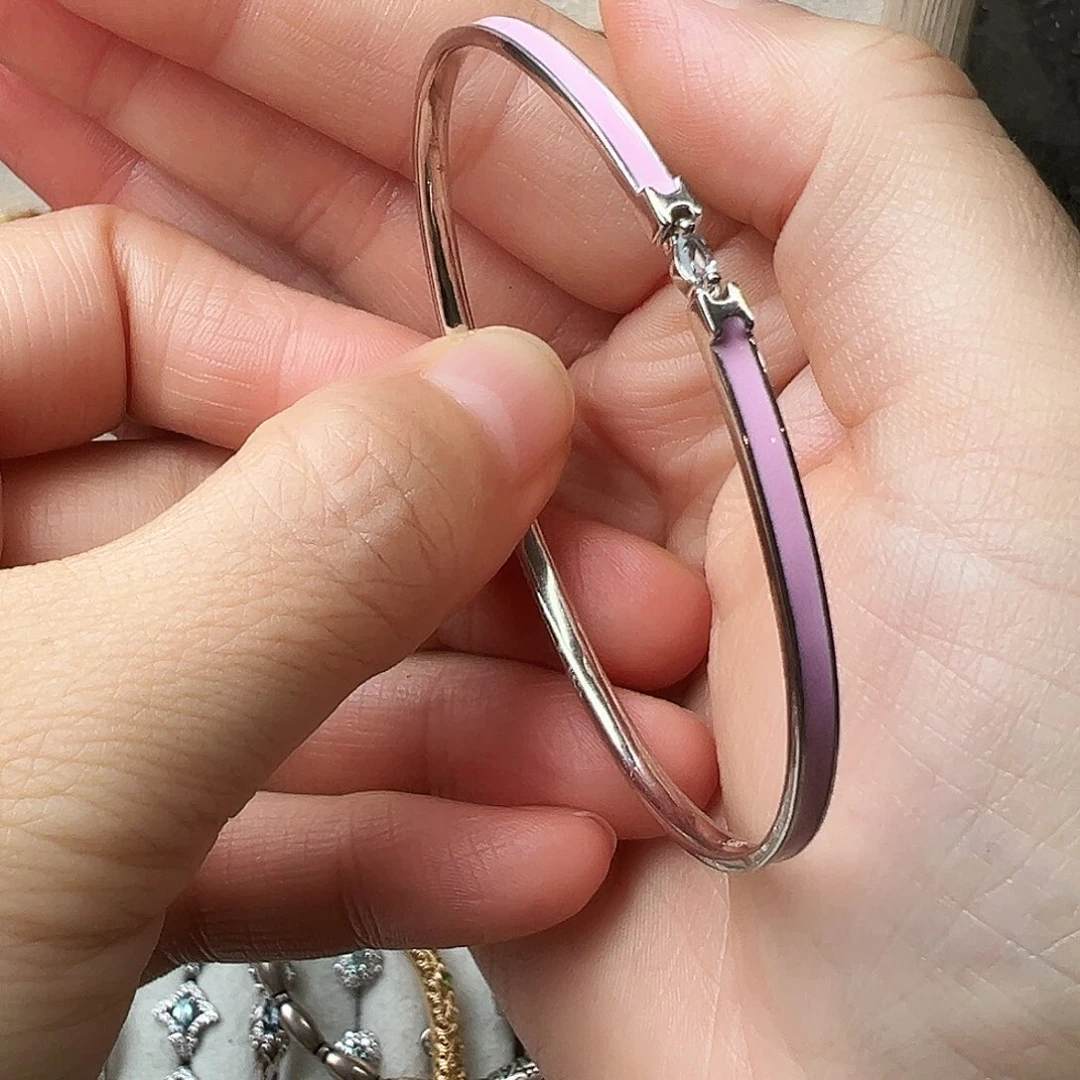 饼***光银S925镶嵌海蓝宝石手链