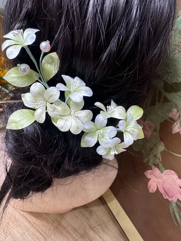 江南浔汉服发饰古风饰品 绒花主体默认软簪改主体找客服