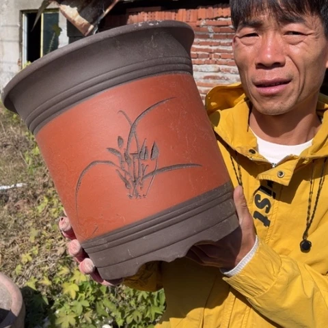 紫砂花盆特价特价包邮