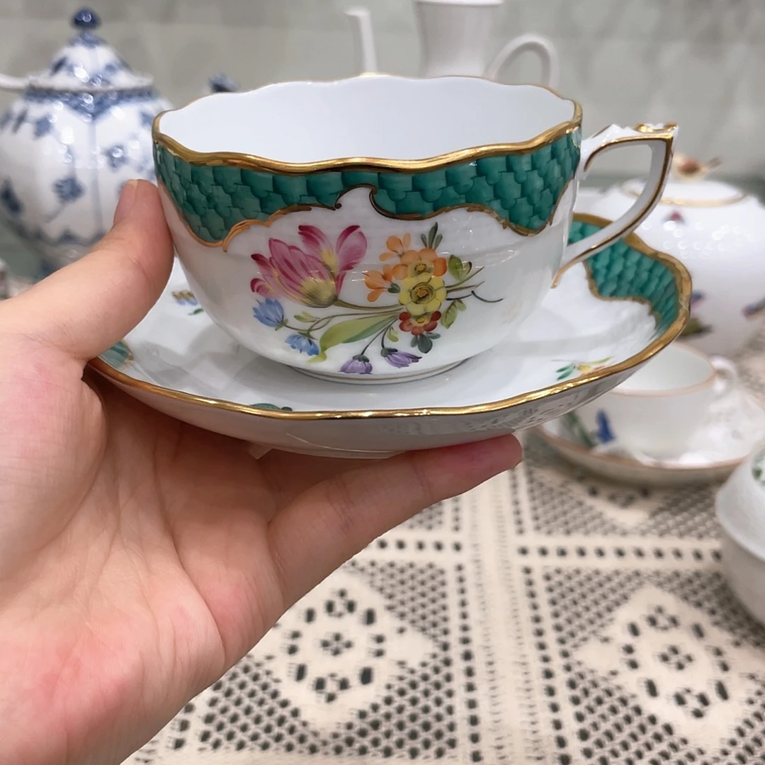 瓷片中古赫伦红茶杯