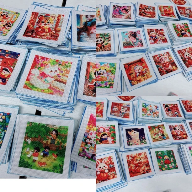 十字绣工具刷墙包面布三十片（不带背布会有重复介意勿拍）