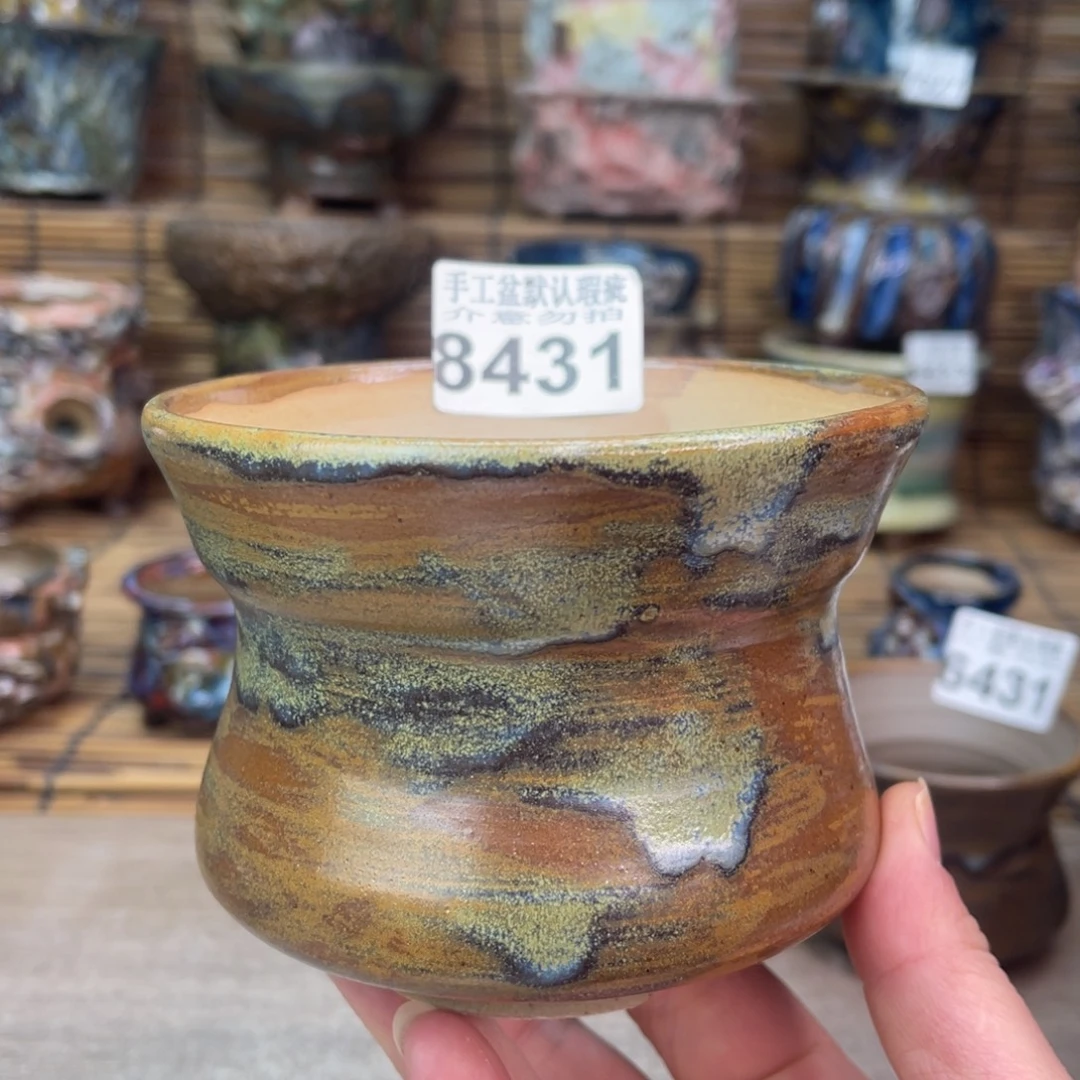 手工花盆默认瑕疵完美者勿拍