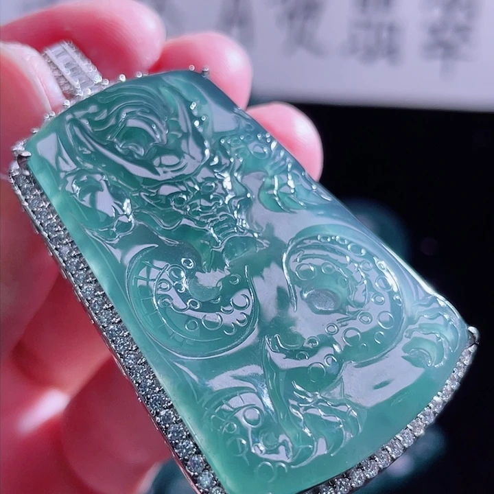 翡翠未镶嵌颈饰9999999999