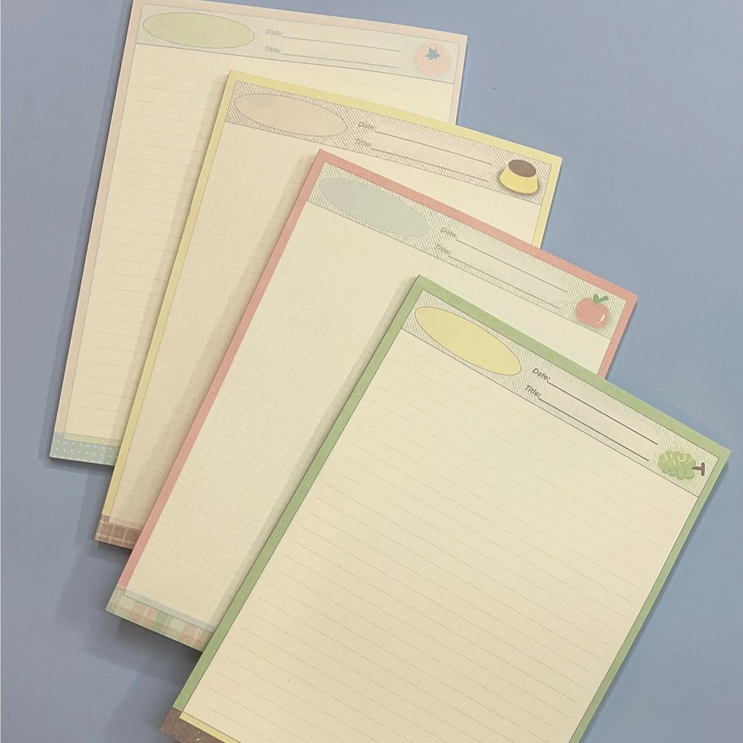 【书慧文具】水果布丁-B5拍纸本 双面印 120克40张/本