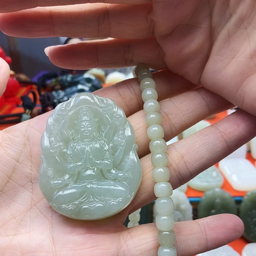 颈饰未镶嵌和田玉꧁****