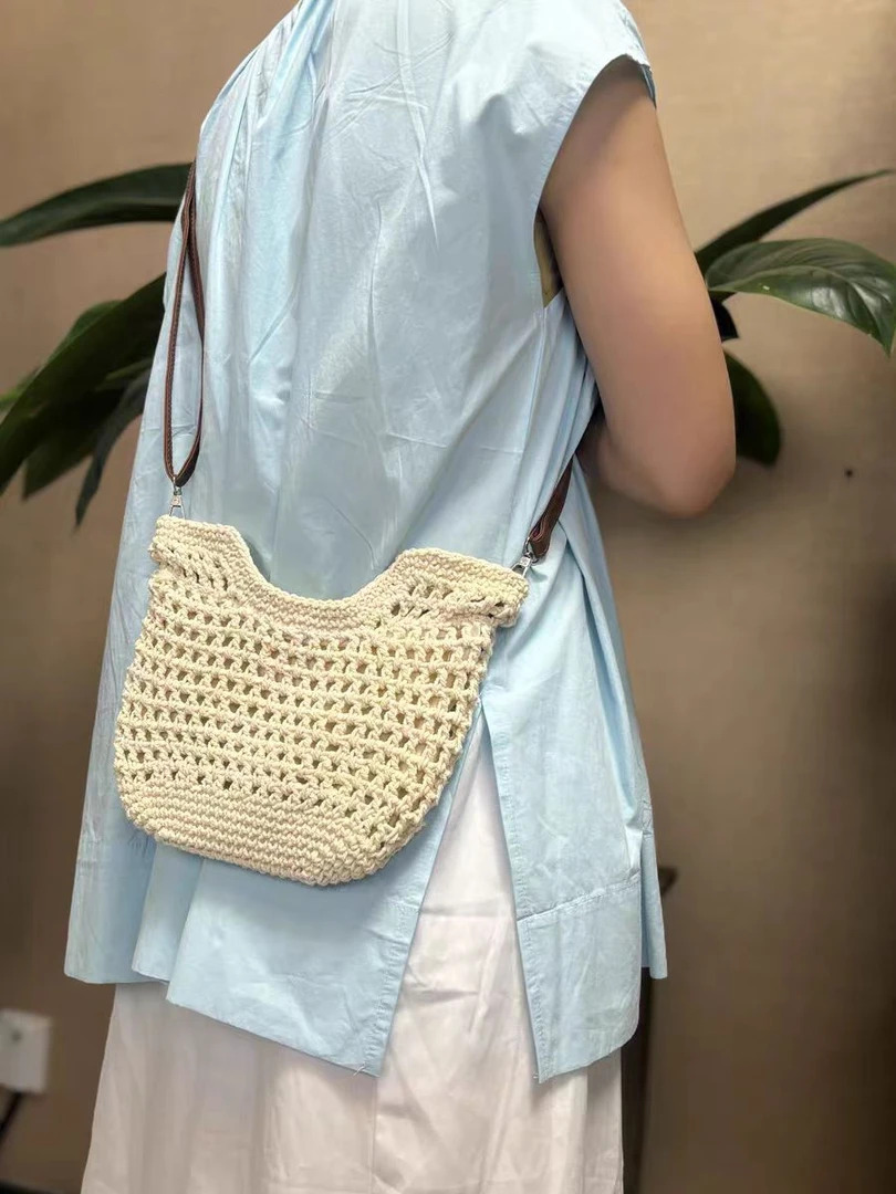 M019渔网包（迷你）斜挎包百搭耐刮单肩镂空小众夏季轻奢风