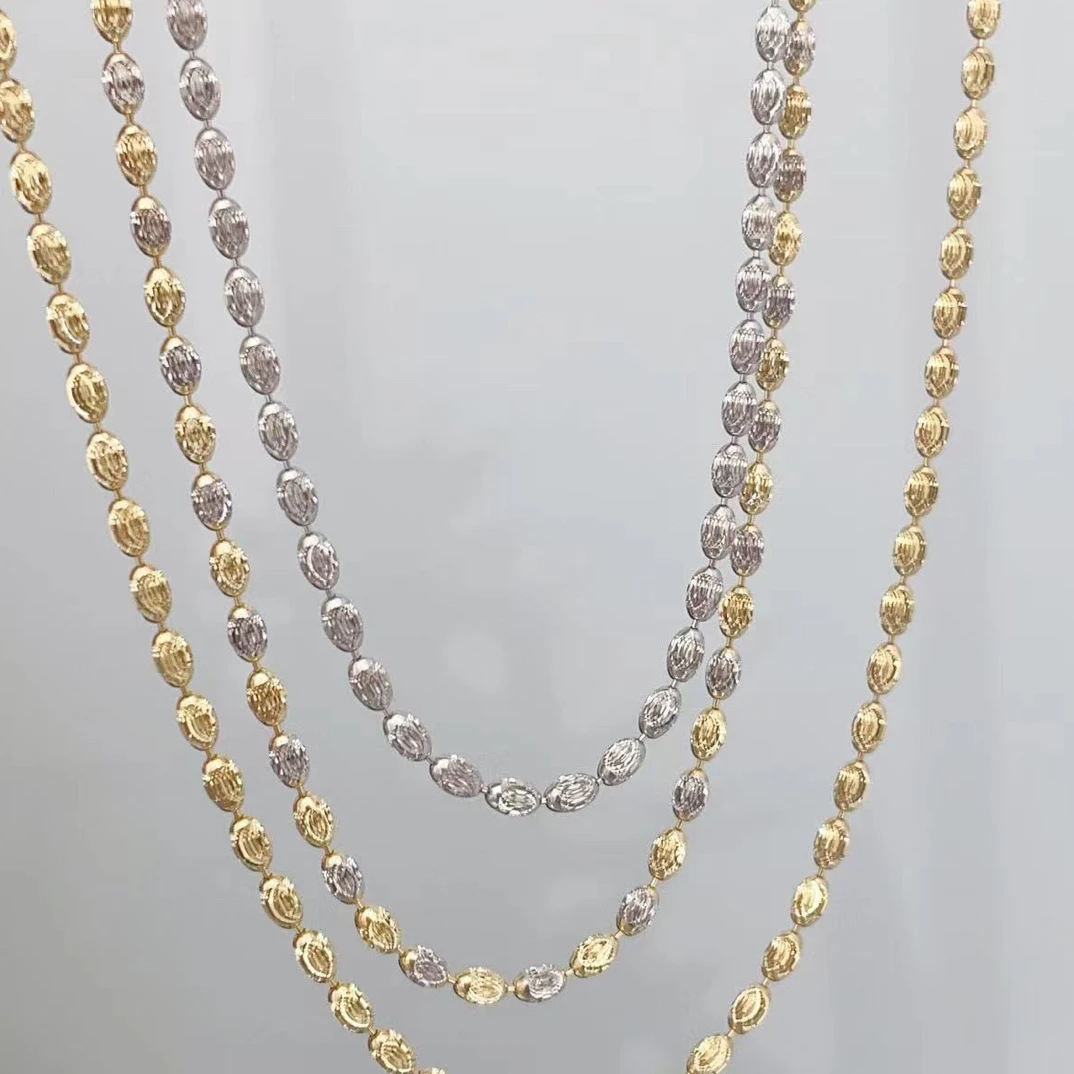 【金禧禧】18K金缪斯/幻影/橄榄珠/双色元宝浅金/黄白/多样性发其一