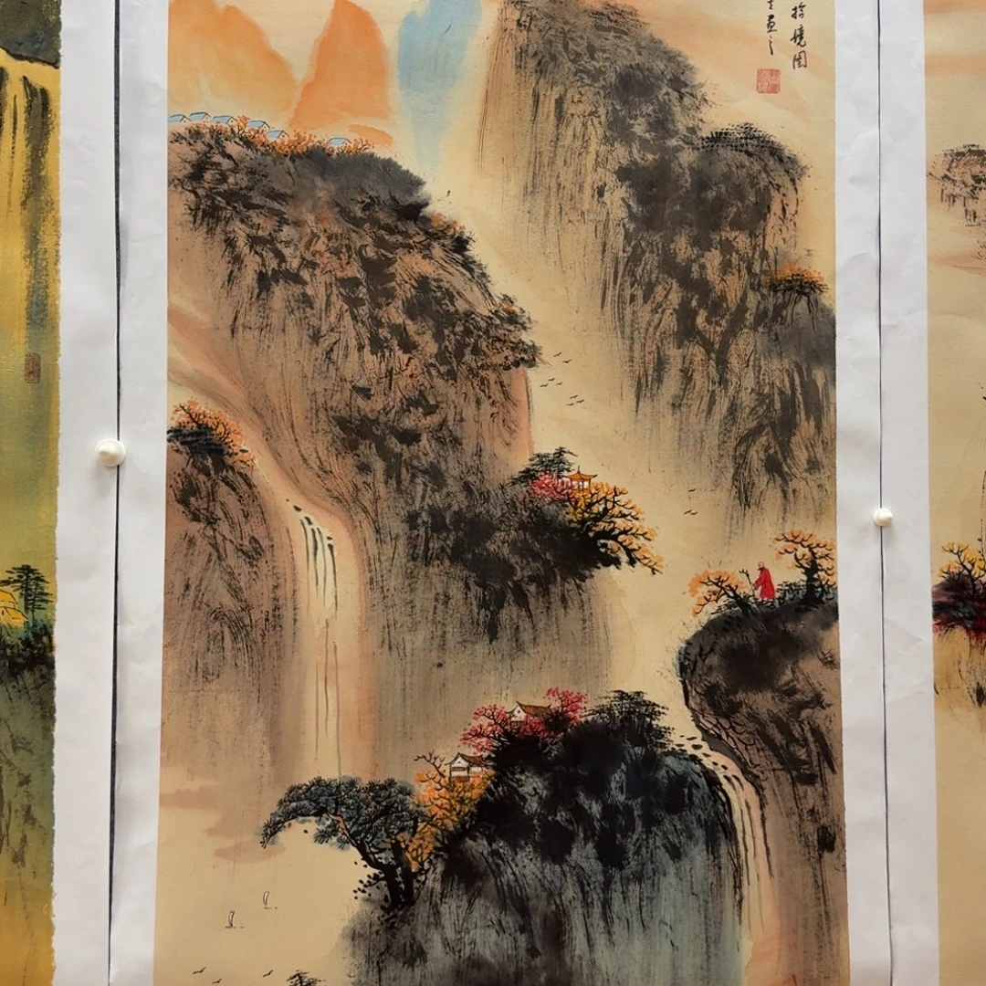 国画刘儒樵四尺山水