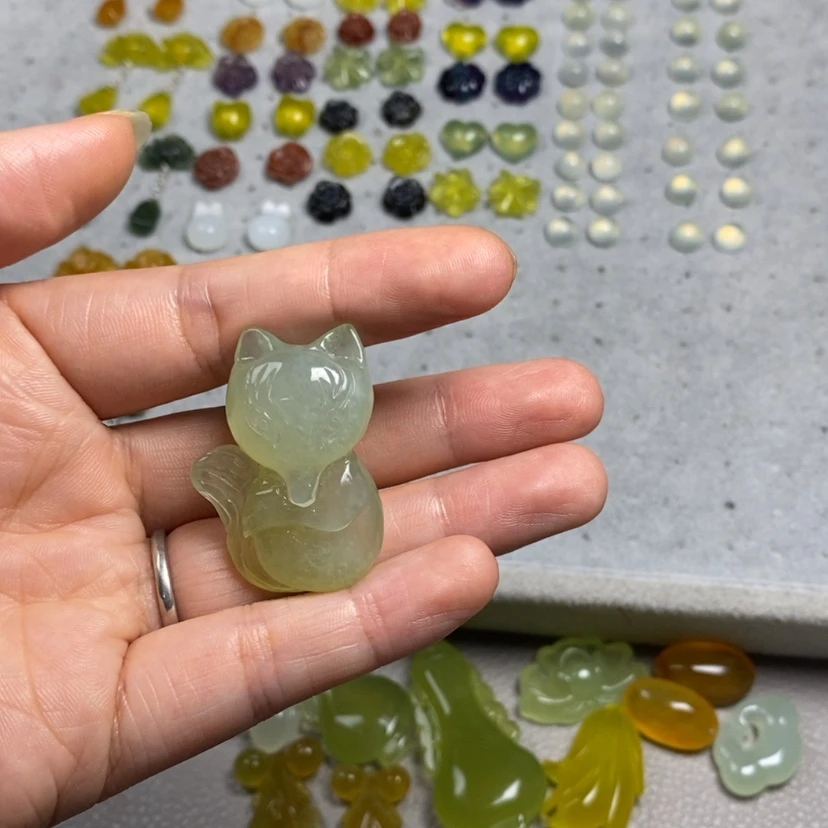 【闪购商品】蛇纹石玉未镶嵌挂件耳饰耳环项链