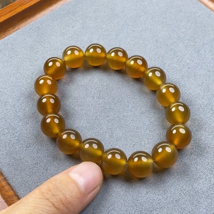 明***智玛瑙/玉髓未镶嵌手链