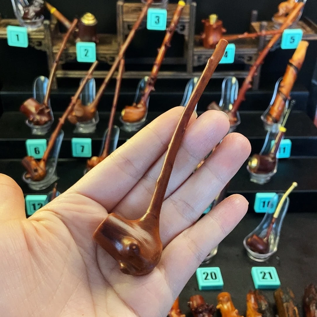 大叶紫檀（黑酸枝木类）檬子木小烟斗