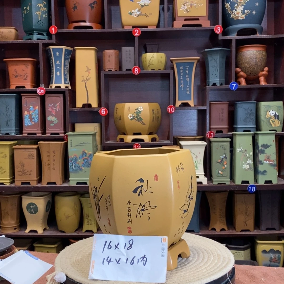 紫砂花盆紫砂花盆